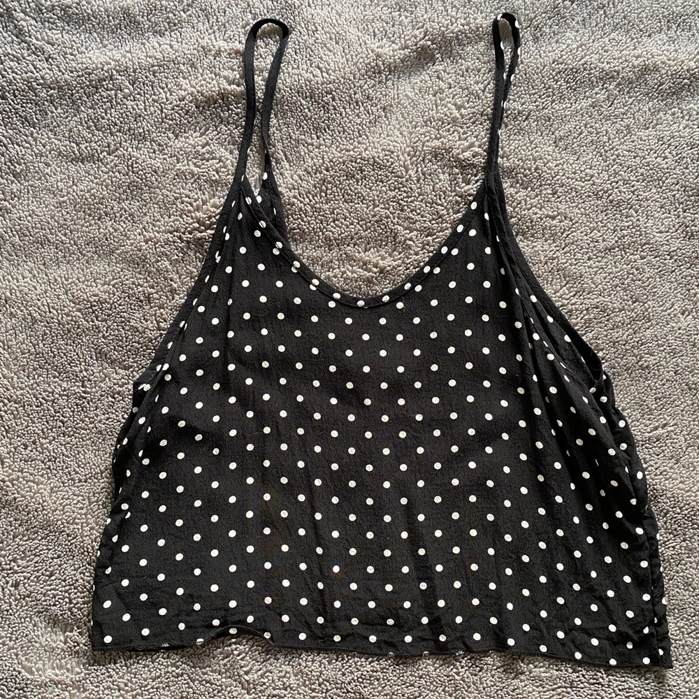 Black & White Polka Dot Brandy Melville Top